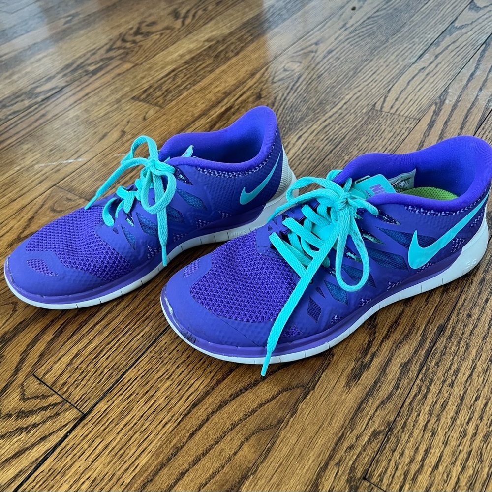 Nike Women's Free 5.0 642199-502 Purple Running Shoes Size 7.5